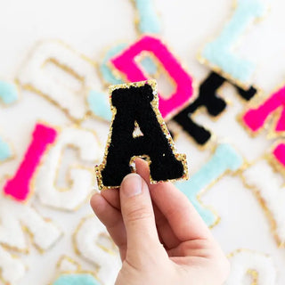 Black Varsity Single Letter Patch #INIT-BLK