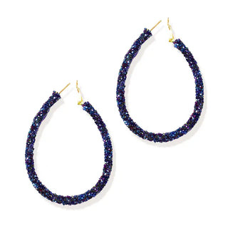 Navy Demi Earrings #VLJE2110-NAVY