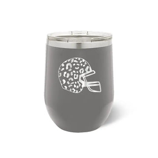 Leopard Helmet Tumbler #TWB12-LPRDHEL-BLK