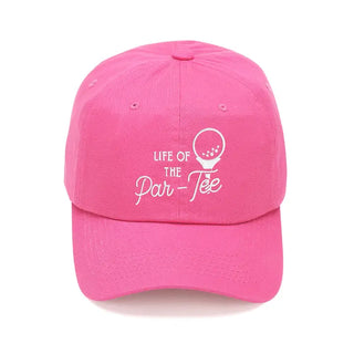 Par-Tee Golf Hot Pink Cap #M190VL-HTPK-PARTEE
