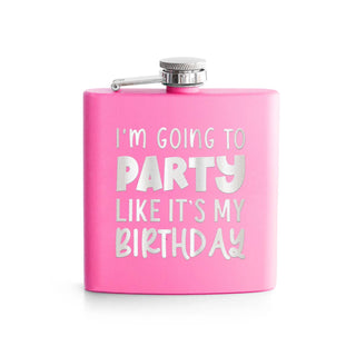 I'm Going to Party Pink 6oz Flask
