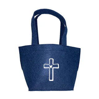 Cross Felt Easter Tote #M959VL-BLK-CRS
