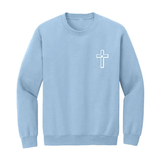 Cross Embroidered Sweatshirt #MSW-HTPKLG-CRS