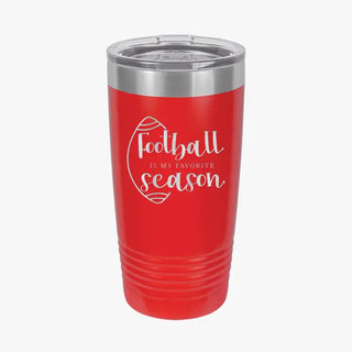 Football Is My Favorite Season 20oz Tumbler #TWB20-FB-BLK