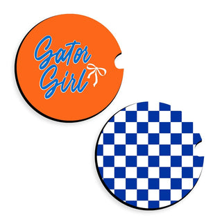 Florida Gator Girl Car Coaster Set #SPACK-CC132-GGIRL