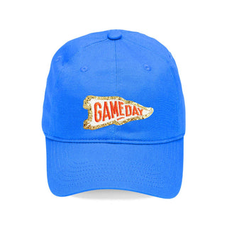 Orange Pennant Patch Electric Blue Cap
