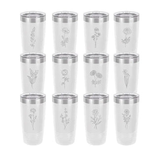 Birth Month Flower 20oz. Insulated Tumbler #TWB20-APR-PK