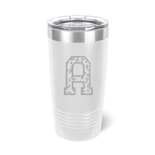 Varsity Single Initial Tumbler