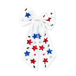 Oh my Stars Hair Bow #HBA0524-WHT