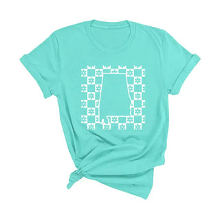 Daisy Check Alabama T-Shirt #HPTS-BLKLG-DALCHK