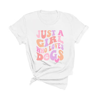 Just a Girl Who Loves Dogs T-Shirt #HPTS-DTEALLG-JUSTAG
