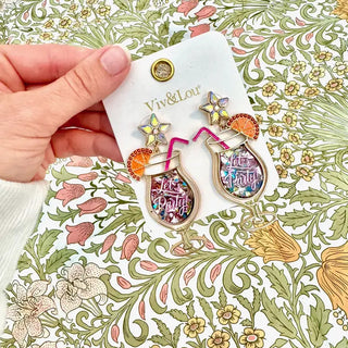 Let's Party Earrings #VLJE2642-MULTI