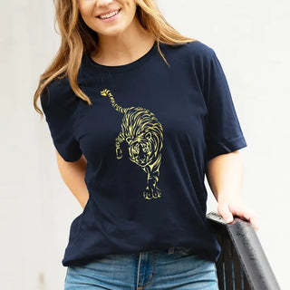 Gold Tiger T-Shirt #HPTS-HKGRNLG-GDTIGER
