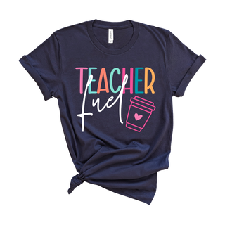Teacher Fuel Navy T-Shirt