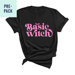 Basic Witch Check Black T-Shirt 9 pc Set #PACK-BLK-BWCHK24