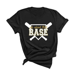 All About That Base Baseball T-Shirt #HPTS-BLKLG-BASE