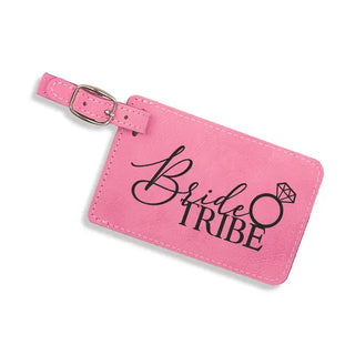 Bride Tribe Pink Leatherette Luggage Tag