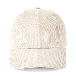 Crème Corduroy Cap #M193VL-CRMCORD