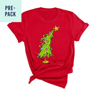 Grinchy Tree Red T-Shirt 9 pc Set #PACK-RED-GTREE