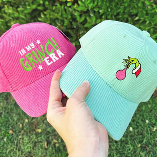In my Grinch Era Corduroy Cap
