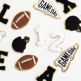 White Varsity Number Patch Pack