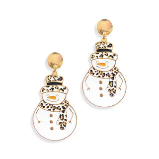 I'm Snow Cute Snowman Earrings #VLJE425-LPRDSNOW