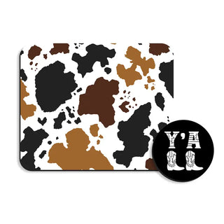 Cow Desk Set #SDESK-NCOW-YALL
