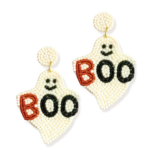 Orange Love You Boo Earrings