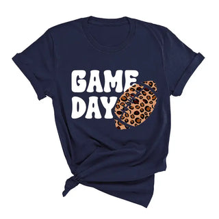 Game Day Leopard Football T-Shirt #HPTS-BLKLG-GDLPRD23