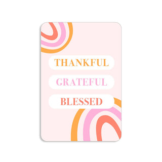 Thankful, Grateful, Blessed Keepsake Card