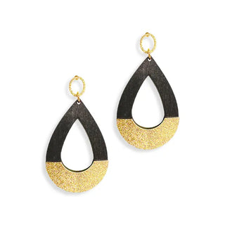 Black Stacy Earrings #VLJE10287-BLK