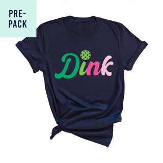 Multicolor Dink Pickleball Navy T-Shirt 9 pc Set #PACK-NAVY-DINK
