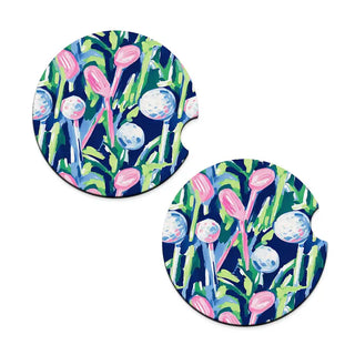 Golf Girl Car Coaster Set #SPACK-CC132-GG