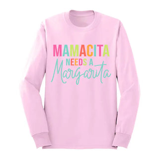 Mamacita Long Sleeve Shirt #HPLS-LTPKSM-MARG23