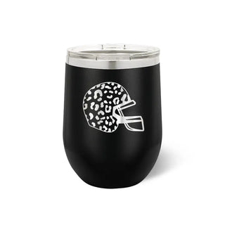 Leopard Helmet Tumbler #TWB12-LPRDHEL-BLK