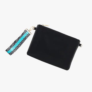 Black Madeline Wristlet & Strap 6 pc Set #PACK-191BLK-106MULT