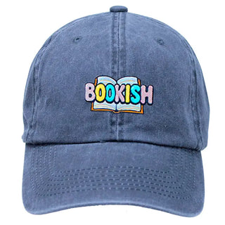 Bookish Dark Grey Pigment Dyed Cap #M2168DGY-BOOKISH