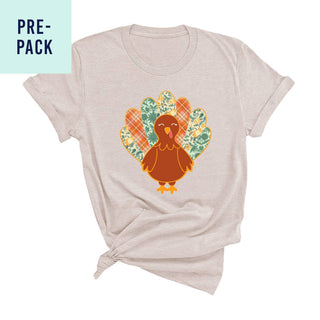 Fall Y'all Turkey Heather Natural T-Shirt 9 pc Set #PACK-HNAT-TURK24