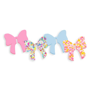 Bow Shaped Drink Charms 4 pc Set #LPACK-DC-BOW