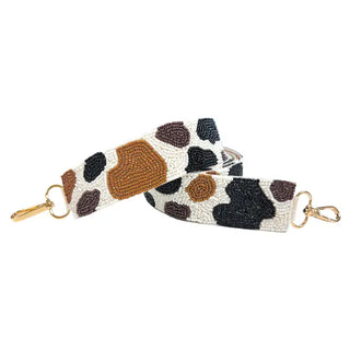 Herd That Cow Beaded Crossbody Strap #MNA107VL-COW23