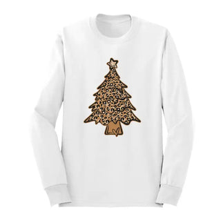 Leopard Christmas Tree Long Sleeve Shirt