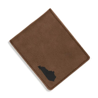 Kentucky State Dark Brown Bi-Fold Wallet #LMW190-BROWN-KYSTATE