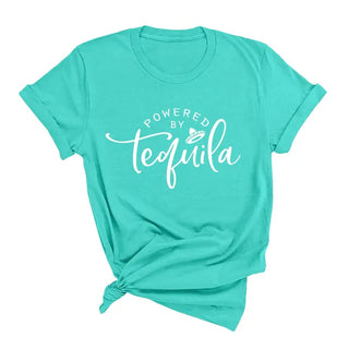 Heather Mint Powered by Tequila T-Shirt #HPTS-HMINTLG-TEQ23