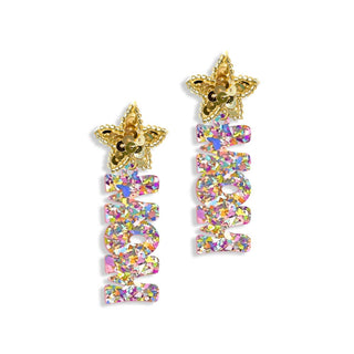 Multi Glitter Mom Earrings