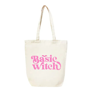 Basic Witch Check Large Canvas Tote #HPT2518-BWCHK24