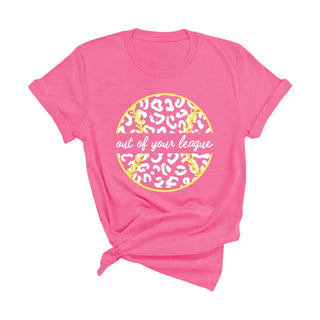 Out of Your League Softball T-Shirt #HPTS-PKSM-LEAG24