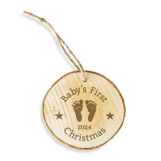 Baby's First Christmas 2025 Wood Ornament #LOR-ORW-BABY25