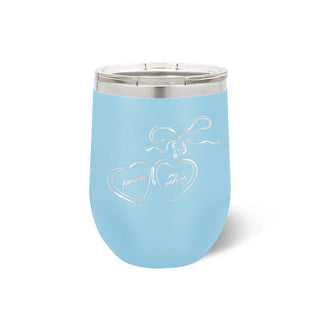 Locket Light Blue 12oz Tumbler