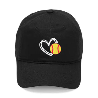 Heart Softball Cap