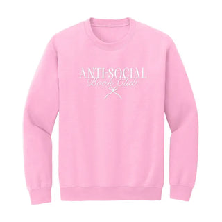 Anti-Social Book Club Embroidered Sweatshirt #MSW-ASHLG-ASBOW